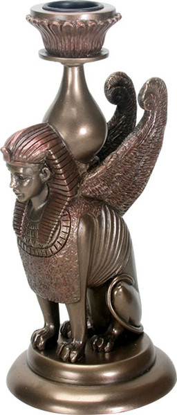 Egyptian Sphinx Candle Holder Decorative Artwork Sculpture Figurine